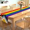 Intersex Inclusive Progress Pride Table Runner – 13x72 Inches June Pride Month LGBTQ+ Party Decoration – Faux Linen Burlap Farmhouse Home Dining Room & Kitchen Table Decor (Fits 4-6 Seats)